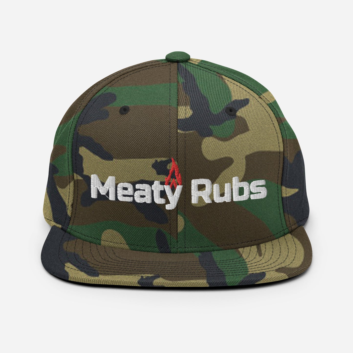 Snapback Hat - Meaty Rubs Flame